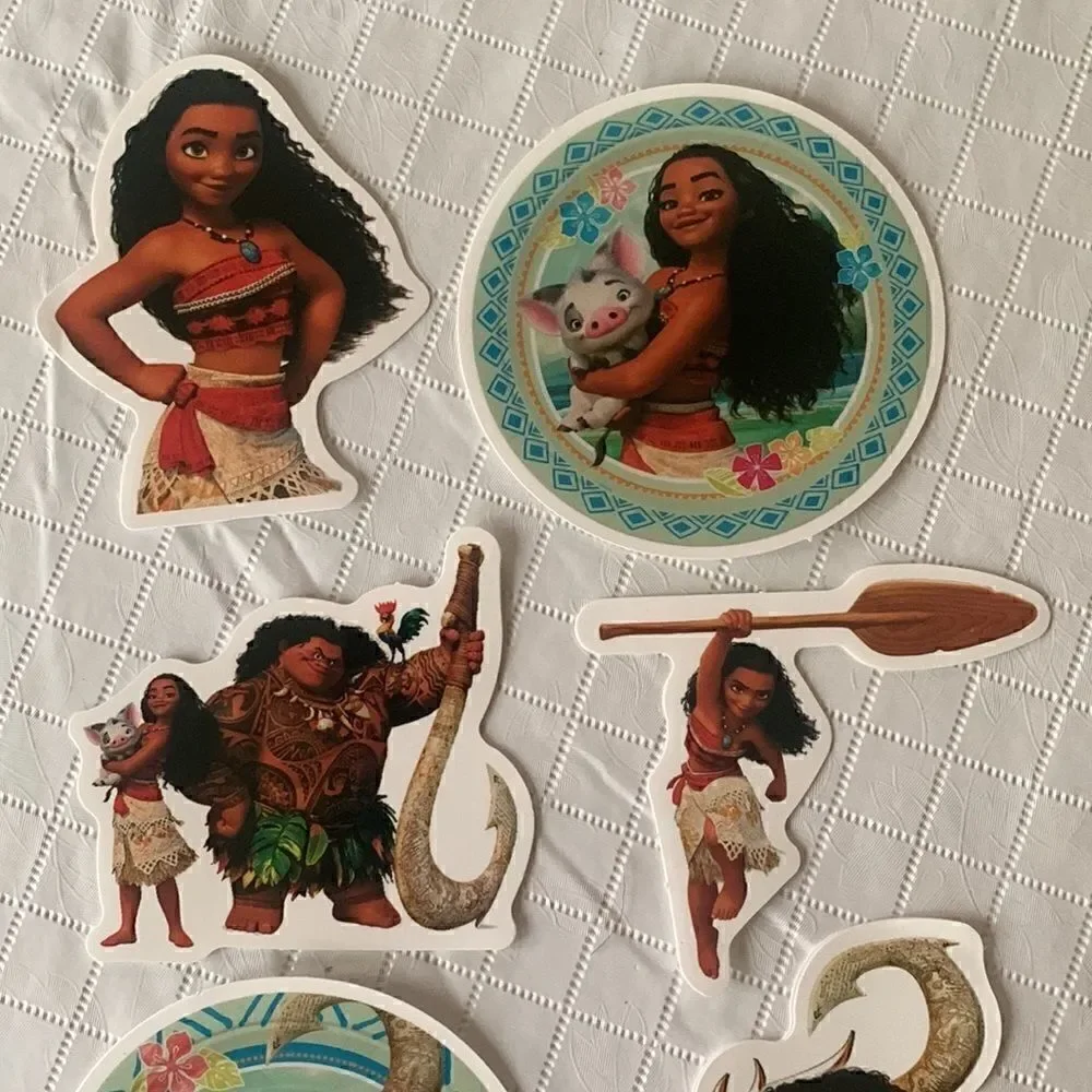 Bundle of 6 Disney Moana Stickers